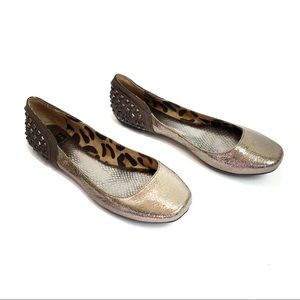 Gianni Bini| Metallic Studded Flats